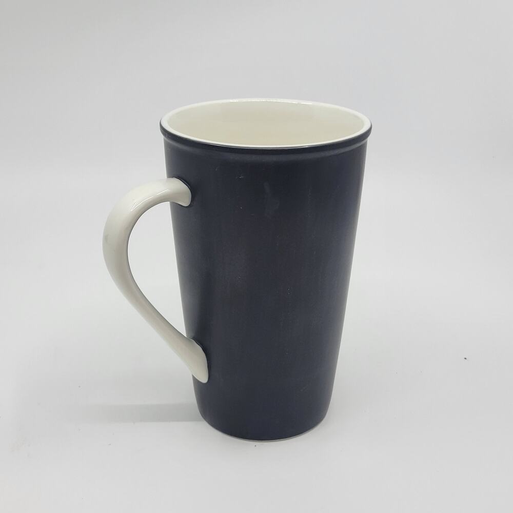 Starbucks 2010 Matte Black Latte Mug 16oz